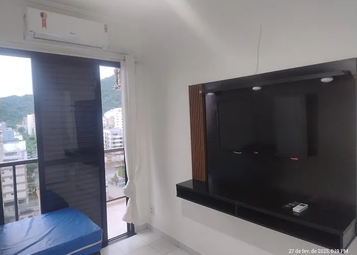 Apto Guarujá Enseada Wi-Fi Piscina 1 dorm